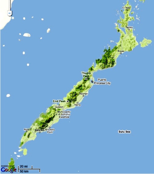 "Terrain Map of Palawan" "Retired No Way"