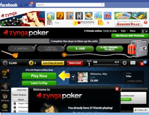 "Retired No Way" "Zynga Poker" Facebook